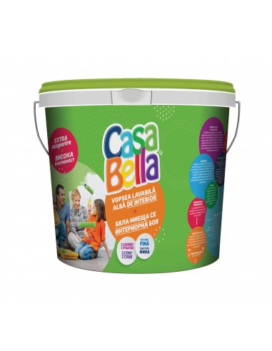 CasaBella Lavabila Interior 4L alb