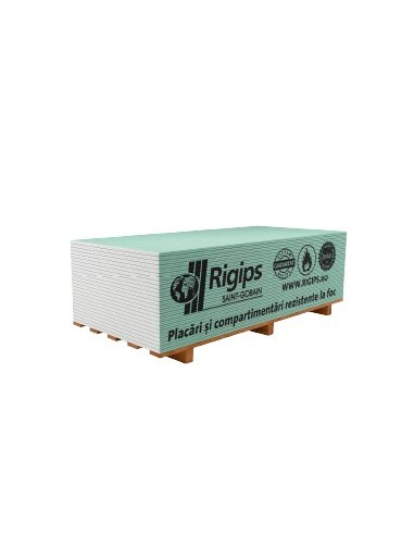 Placa 12.5mm gips – carton Rigips® RFI tip FH2