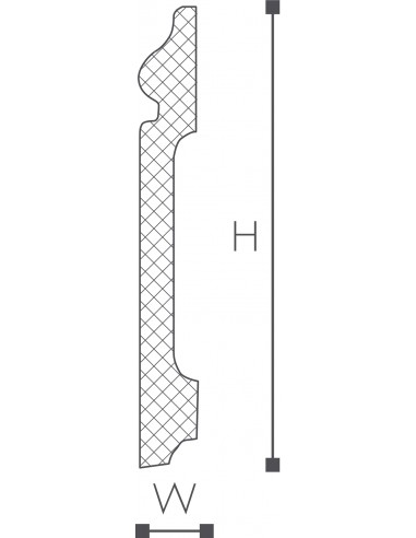 Plinta polimer dur FL2 120X15X2000