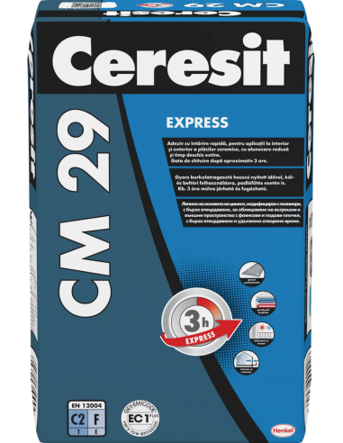 Ceresit CM 29 Multi Xpress Adeziv Flexibil Rapid pentru placari ceramice si din piatra naturala