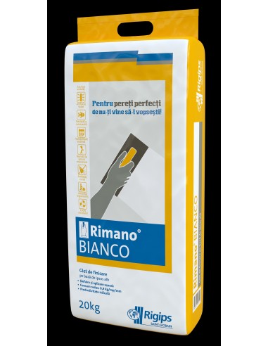 Rigips Rimano Bianco 20Kg glet ipsos alb