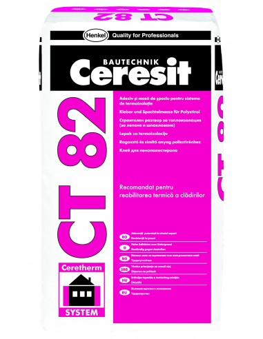 Adeziv si masa de spaclu polistiren Ceresit CT 82