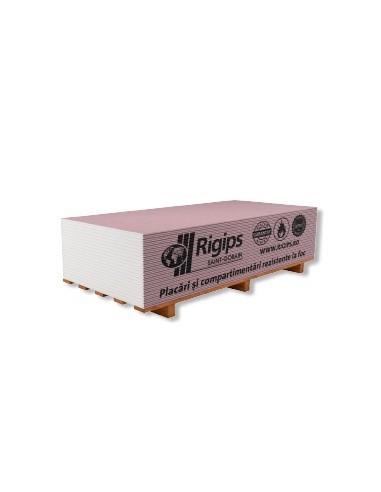 Placa 12.5mm gips – carton Rigips® RF tip F